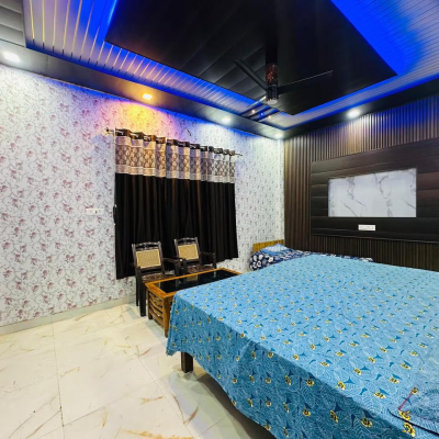 Family Room with Attached Washrooms